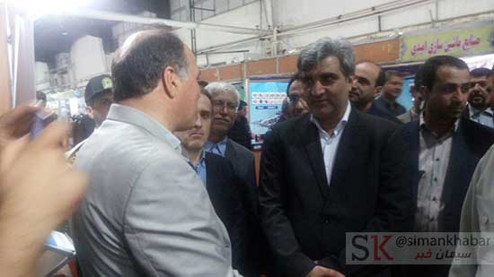 بازدید مقامات استانی و هیئت های خارجی از غرفه شرکت سیمان خزر در نمایشگاه تولیدات برتر گیلان