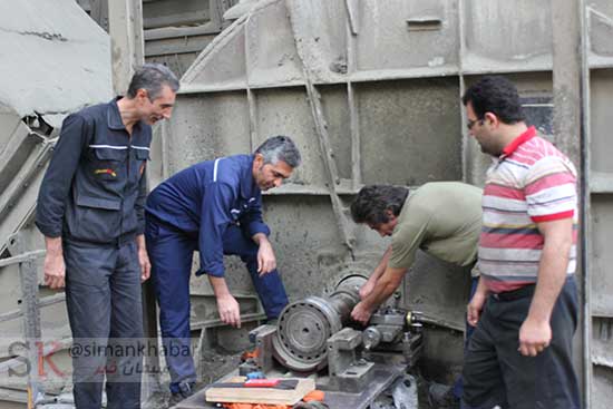 فن آسیاب سیمان واحد هشتم شرکت سیمان تهران توسط متخصصان این شرکت تعمیر شد