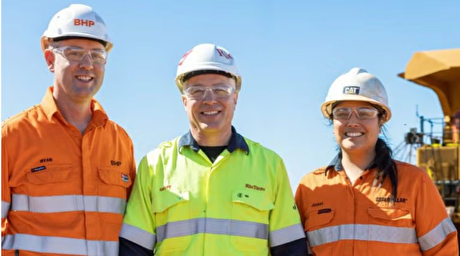 BHP and partners test electric haul trucks at Pilbara mining site