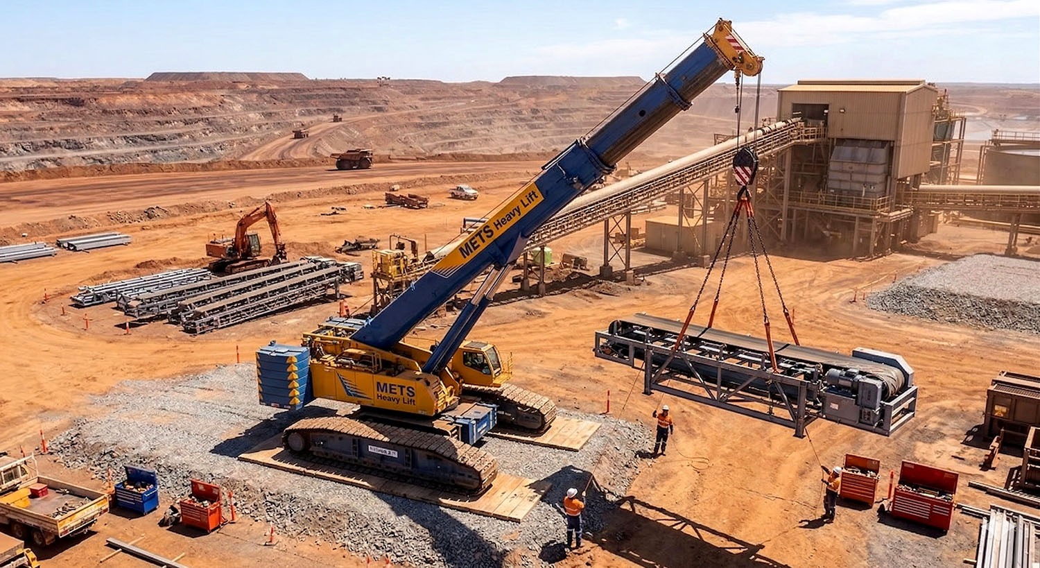 Optimising Heavy Lift Logistics: Strategic Crane Selection for Mine Site Maintenance, Expansion and Shutdowns Optimising Heavy Lift Logistics: Strategic Crane Selection for Mine Site Maintenance, Expansion and Shutdowns