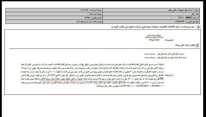 آیا سازمان&zwnj;های نظارتی از دخل و خرج هپکو خبر دارند؟ / تکلیف سهام هپکو در مس طارم چه شد؟