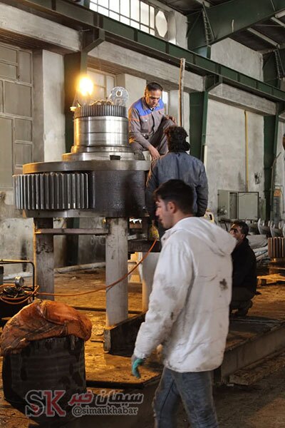 تعمیر گیربکس آسیاب مواد در شرکت سیمان شرق با تکیه بر توان مهندسی نیرو&zwnj;های بومی