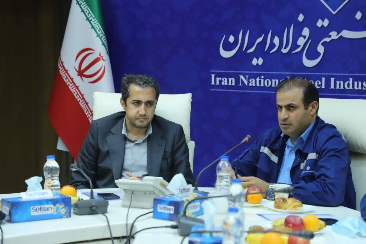 بازدید مدیرعامل و معاونین شرکت ملی فولاد، از مجموعه گروه ملی صنعتی فولاد ایران