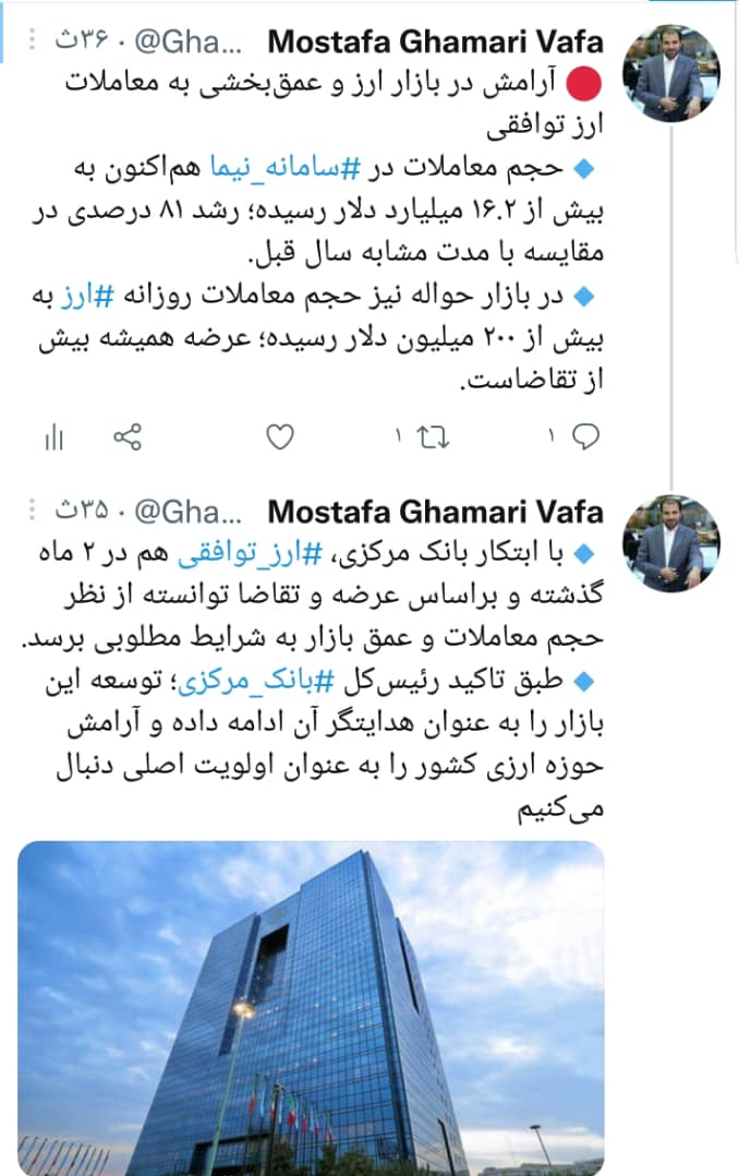 آرامش در بازار ارز/ رشد ۸۱ درصدی معاملات در سامانه نیما