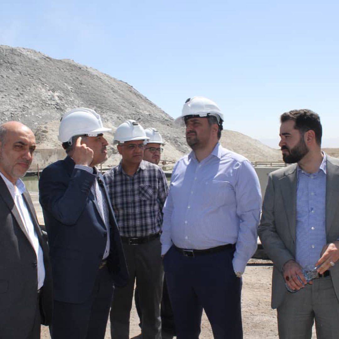 بازدید مدیرعامل شرکت سرمایه گذاری صدر تامین از شرکت معدنی املاح ایران
