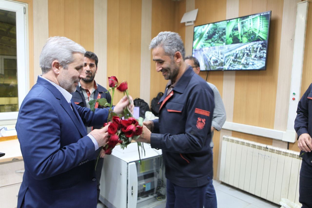 حضور مدیرعامل شرکت ملی صنایع مس ایران همزمان با تحویل سال ۱۴۰۲ در مجتمع مس سونگون