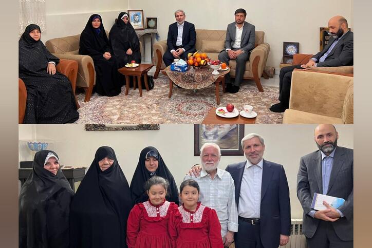 دیدار نوروزی مدیرعامل شرکت مس با خانواده شهیدان والامقام «دوست قرین» و «پاشاپور»