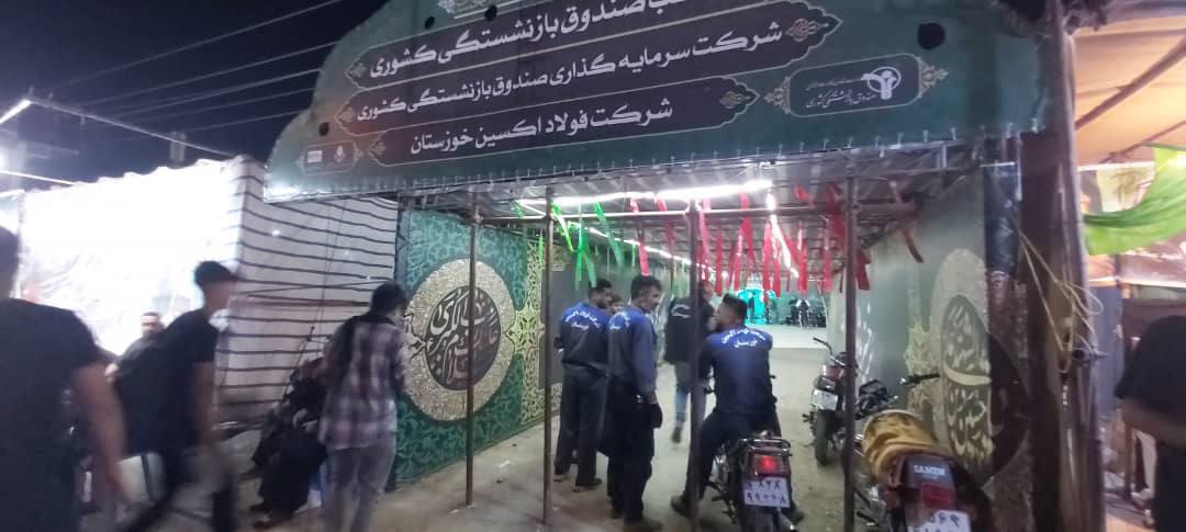 پاکسازی و تنظیف روزانه مرز شلمچه توسط پرسنل شرکت فولاد اکسین خوزستان