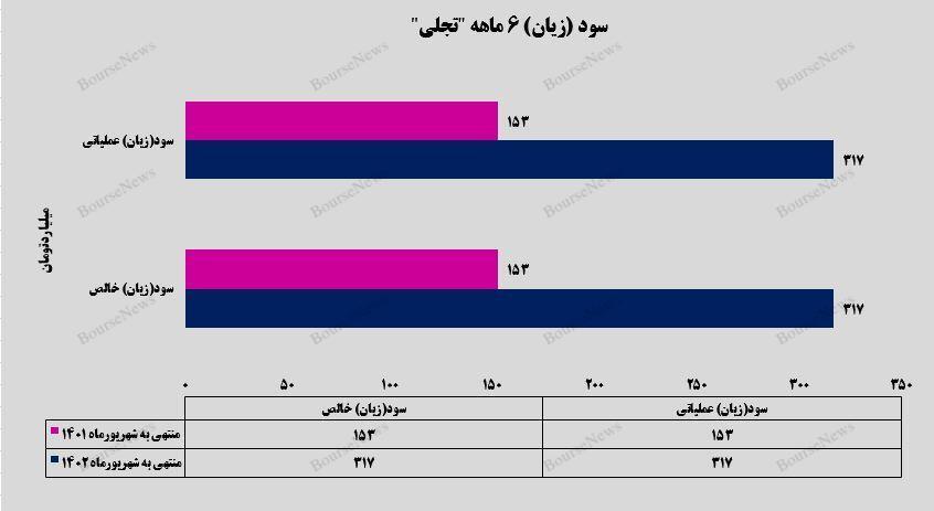 افزایش ۱۰۷ درصدی سود خالص شرکت تجلی توسعه معادن و فلزات