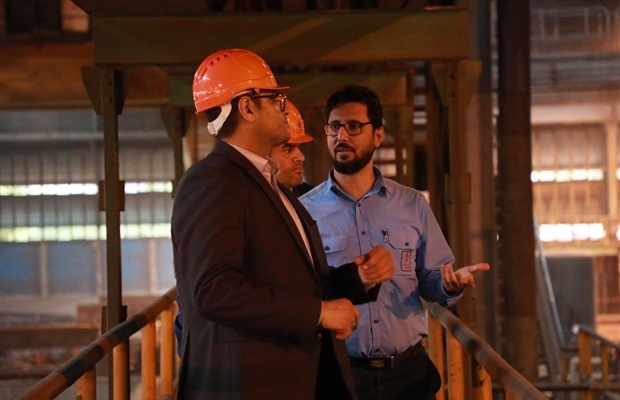 بازدید سرپرست دانشگاه علمی کاربردی شهرداری اهواز از گروه ملی صنعتی فولاد ایران