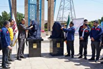 رونمایی از سردیس‌های شهید حاج قاسم سلیمانی و شهید علی هاشمی در فولاد اکسین خوزستان