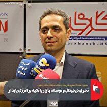 تحول دیجیتال و توسعه بازار با تکیه بر انرژی پایدار