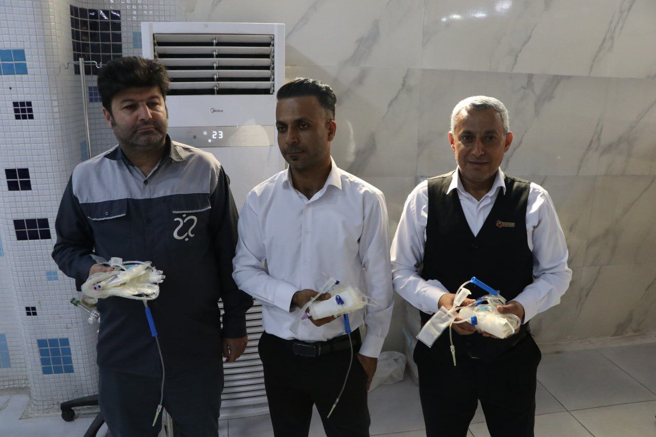 مشارکت گسترده کارکنان فولاد هرمزگان در پویش اهدای خون