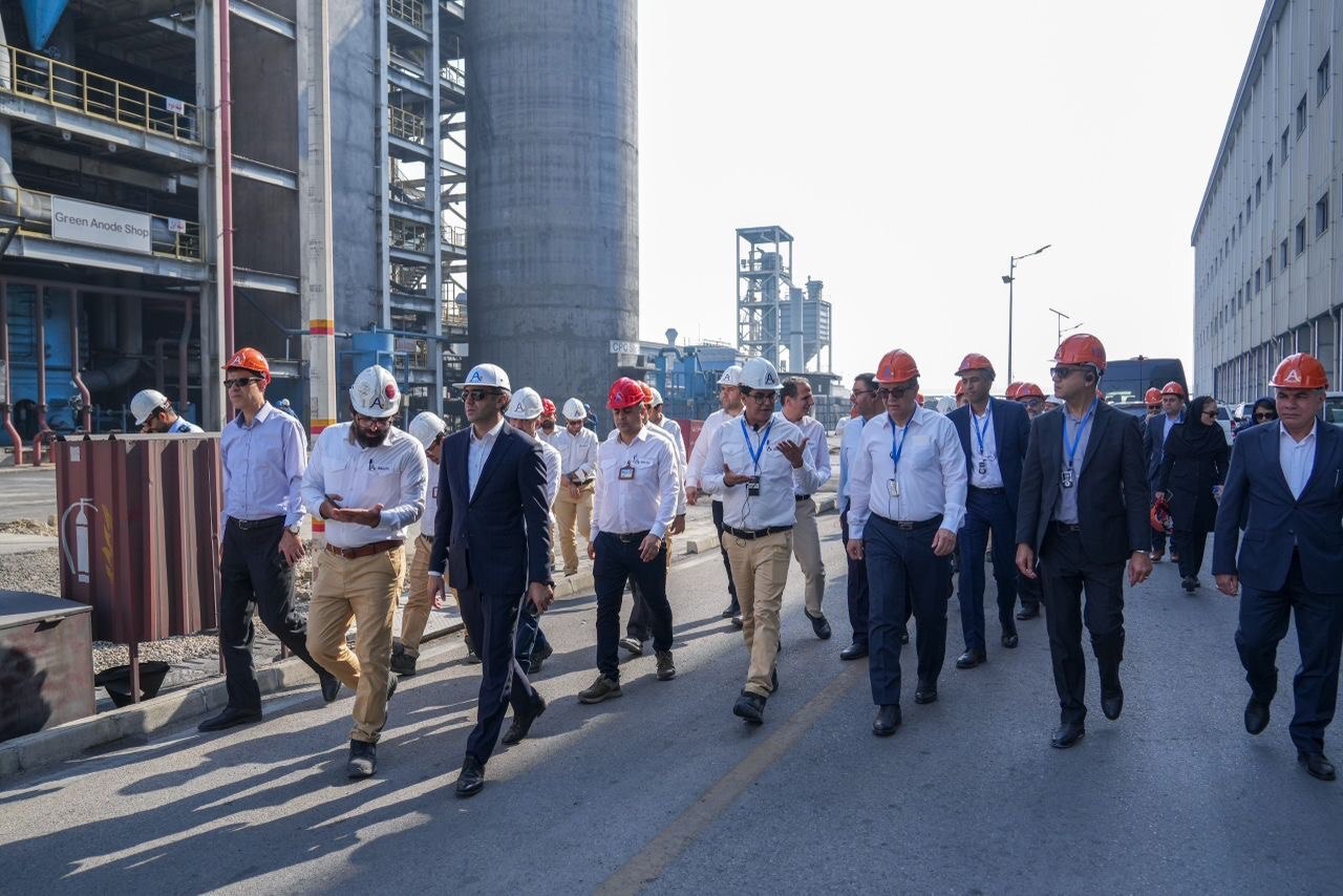 بازدید مدیران ارشد بانک صادرات ایران از مجتمع صنایع آلومینیوم جنوب