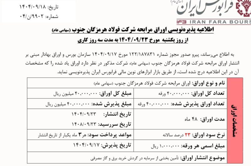 طرحهای توسعهای فولاد هرمزگان جان تازه خواهند گرفت طرحهای توسعهای فولاد هرمزگان جان تازه خواهند گرفت