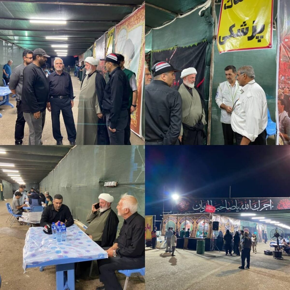 بازدید میدانی مقامات استان و شهرستان از موکب خدمت‌رسانی شرکت فولاد شاهرود در سوگ رهبر شهید